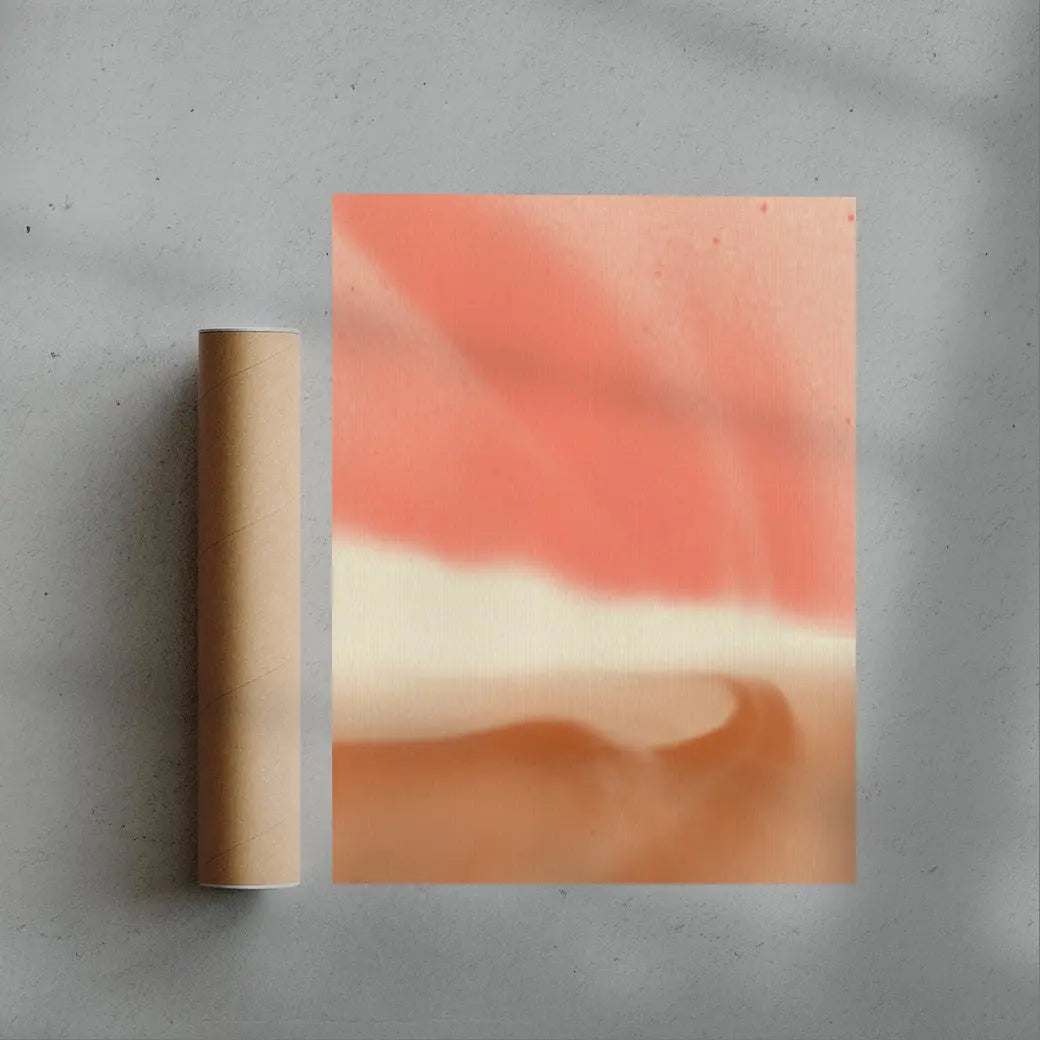 Abstract landscape in soft pastels
