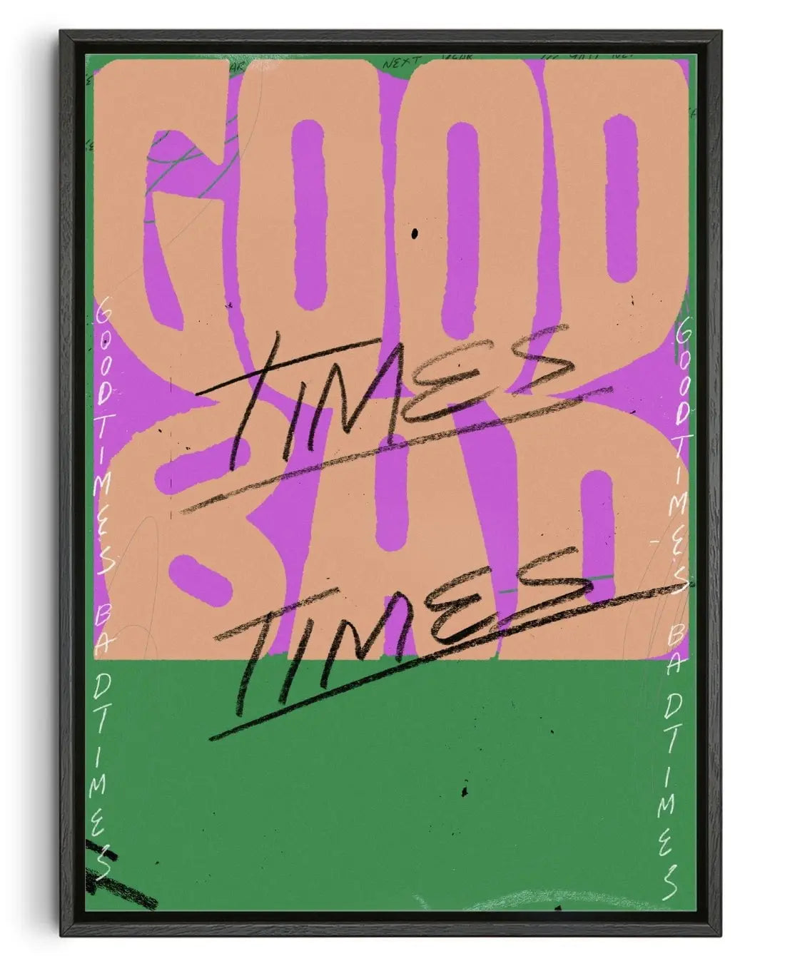 Good times, bad times contemporary wall art print by Jorge Santos - sold by DROOL