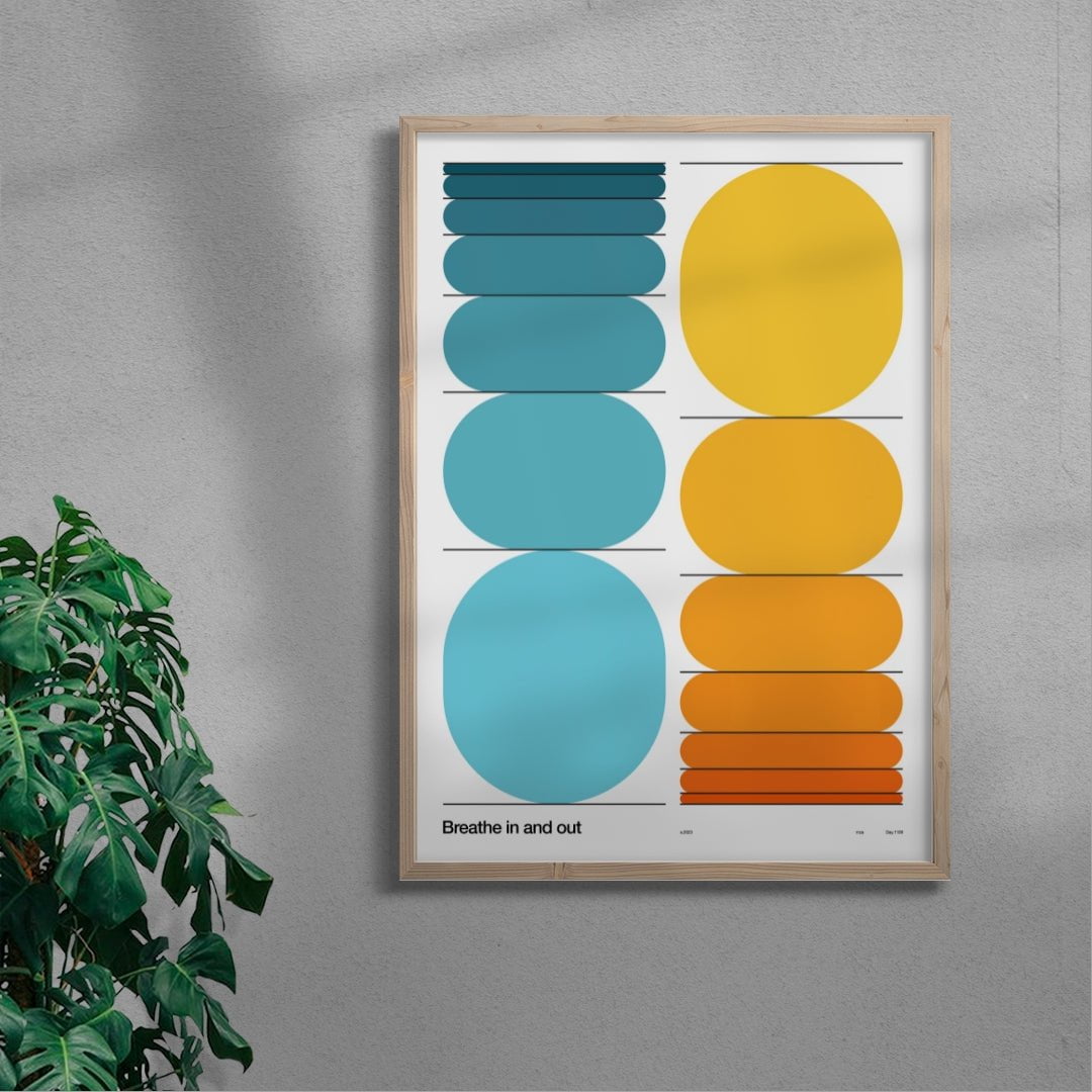Breathe contemporary wall art print by Mirza Talovic - sold by DROOL