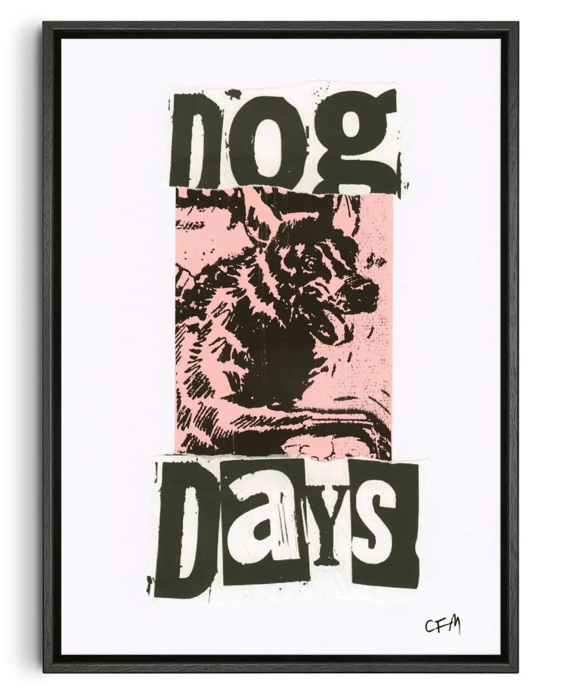Dog Days contemporary wall art print by Caitlin Flood-Molyneux - sold by DROOL