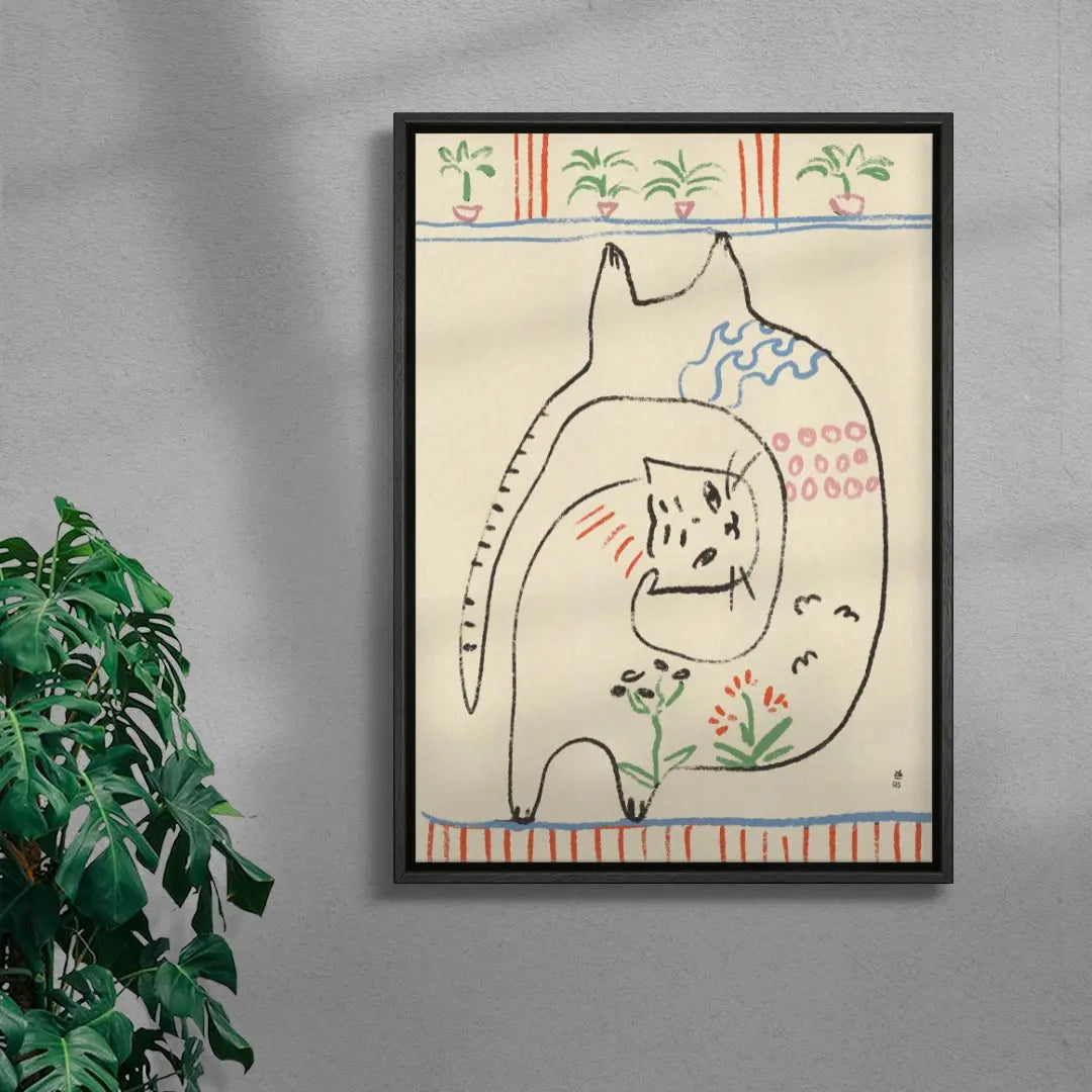 Playful Cats Illustration