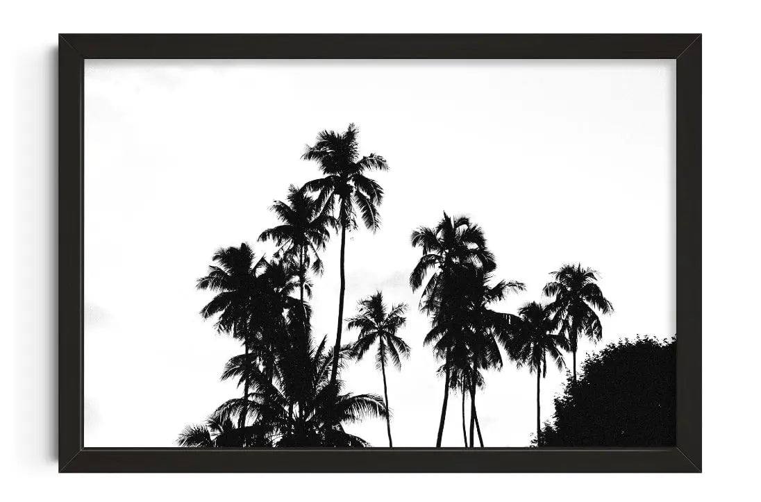 Palm Silhouettes contemporary wall art print by Ryan Borne - sold by DROOL