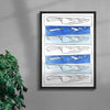 Knife Skills contemporary wall art print by DEINSVIBING - sold by DROOL