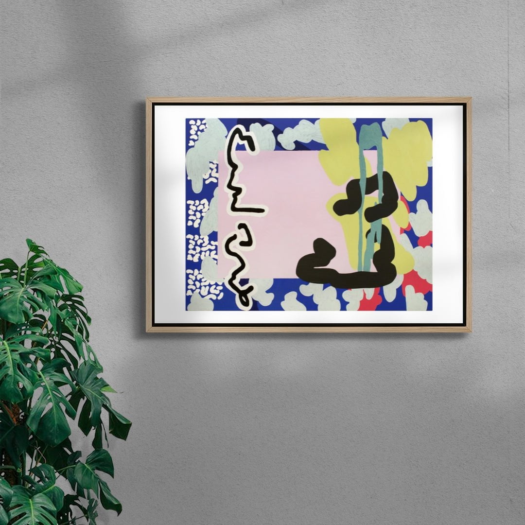 Swoon contemporary wall art print by Jenny Beard - sold by DROOL