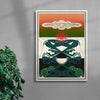 Sunphaze contemporary wall art print by Tristan Huschke - sold by DROOL