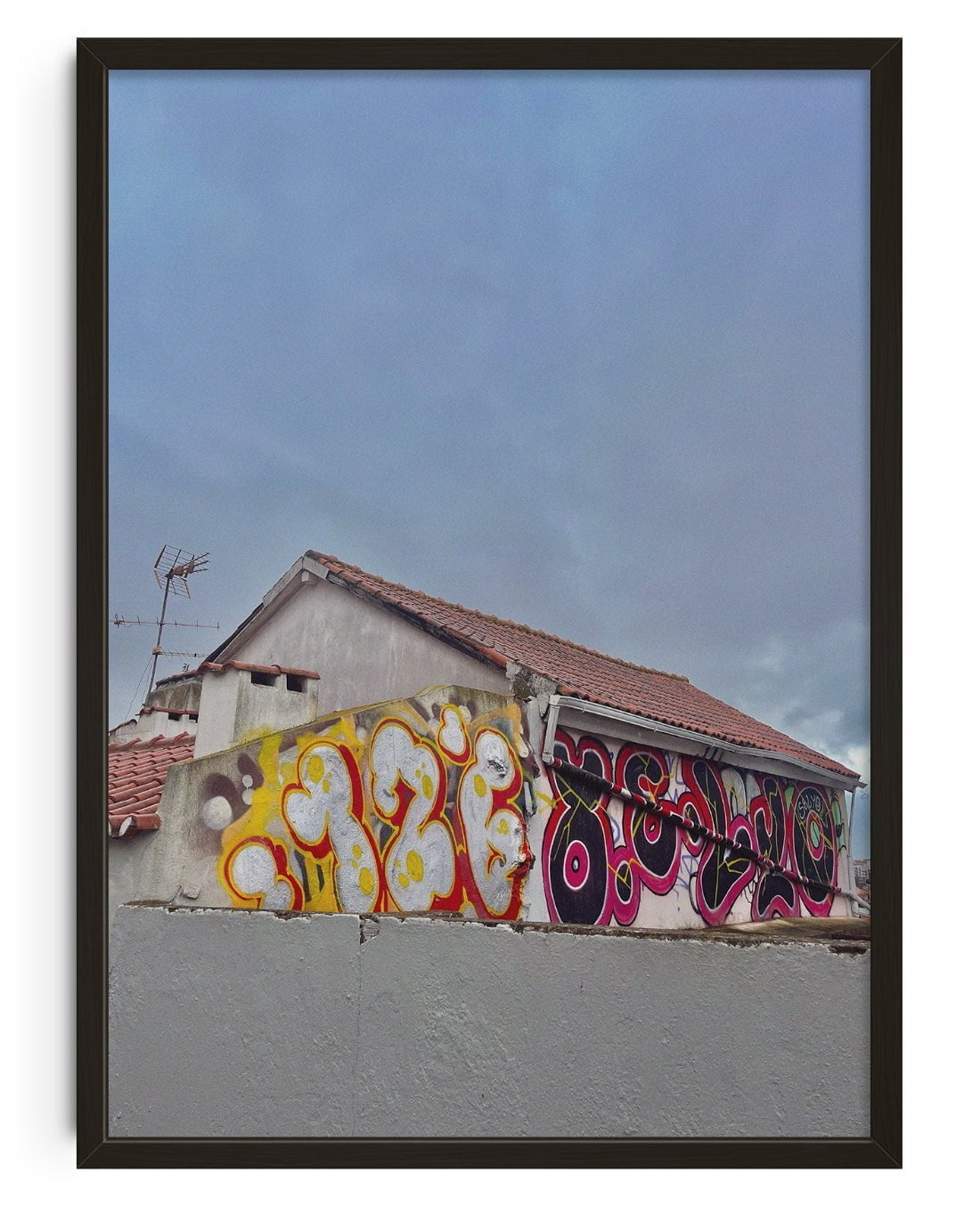 Graff House - UNFRAMED contemporary wall art print by Laurie Campbell - sold by DROOL