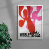 Wibble wobble contemporary wall art print by 3WillyT - sold by DROOL