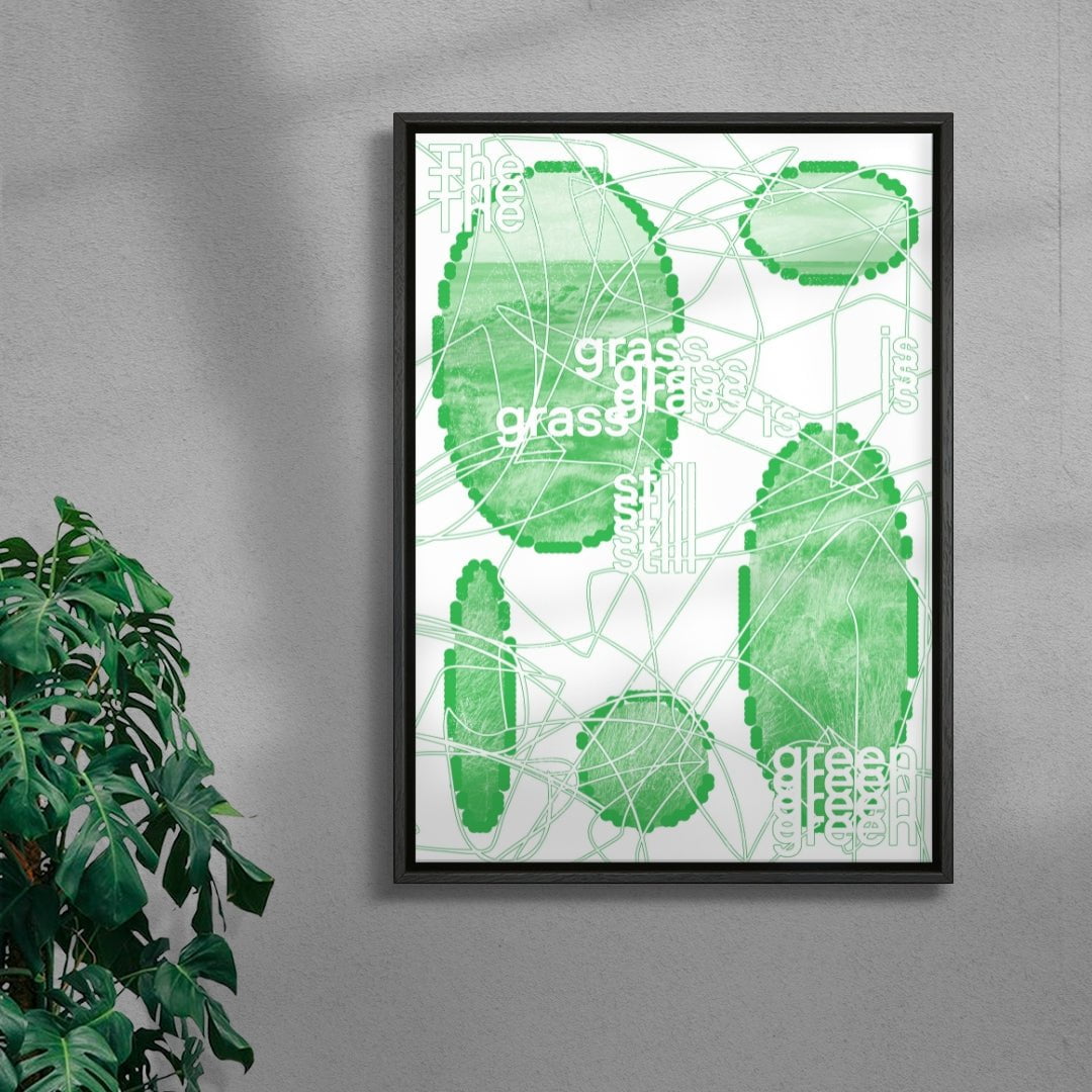 The Grass is Still Green contemporary wall art print by cloud.cb - sold by DROOL