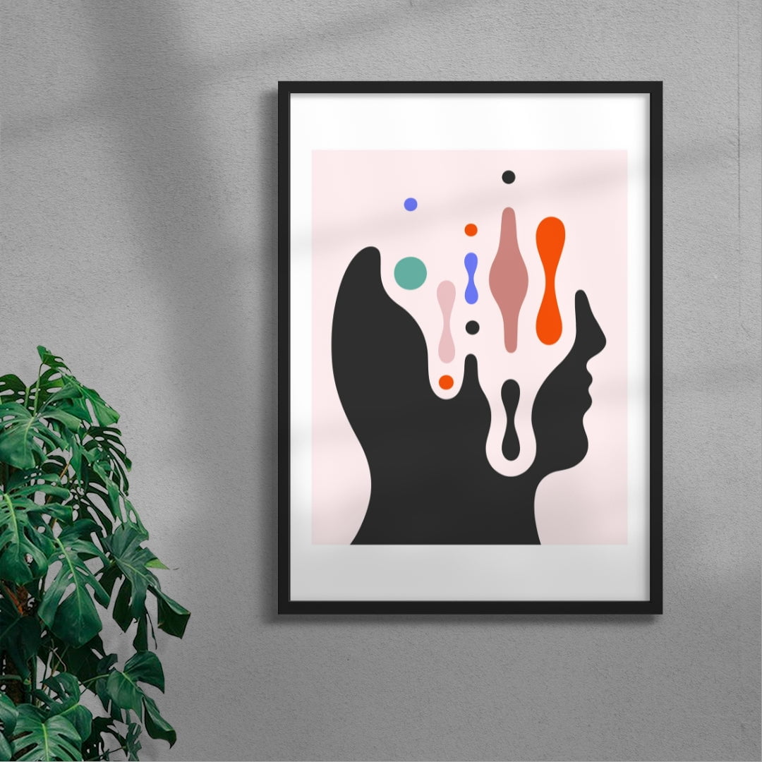 Transcended Profile contemporary wall art print by David Vanadia - sold by DROOL