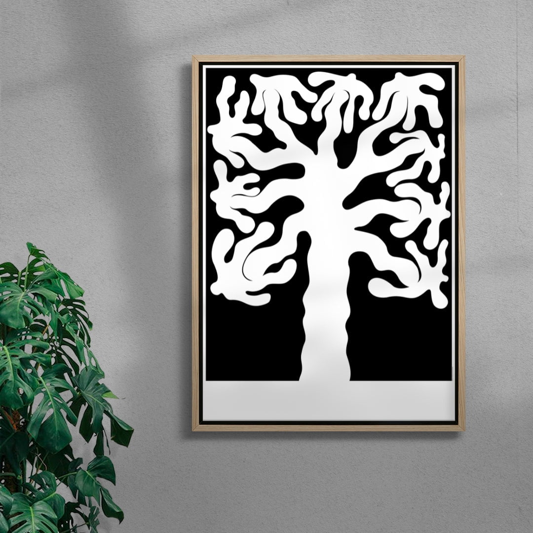 Coexist contemporary wall art print by Sara Cristina Moser - sold by DROOL