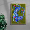 Tiger Guardian contemporary wall art print by Kwonny - sold by DROOL