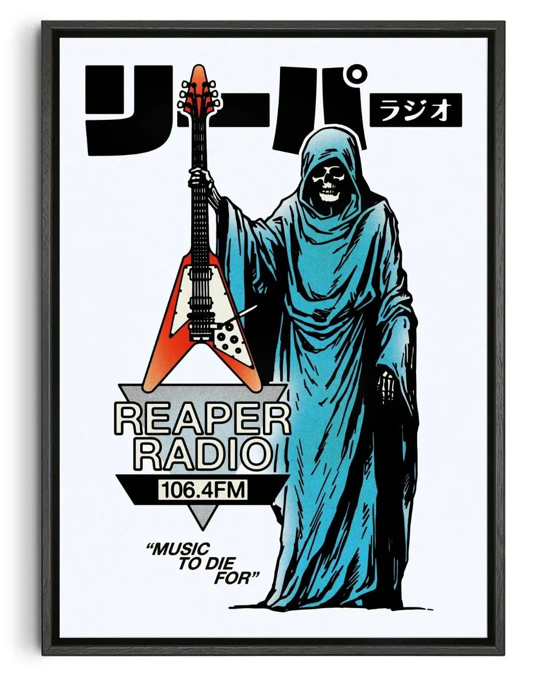 Reaper Radio contemporary wall art print by Othman Zougam - sold by DROOL
