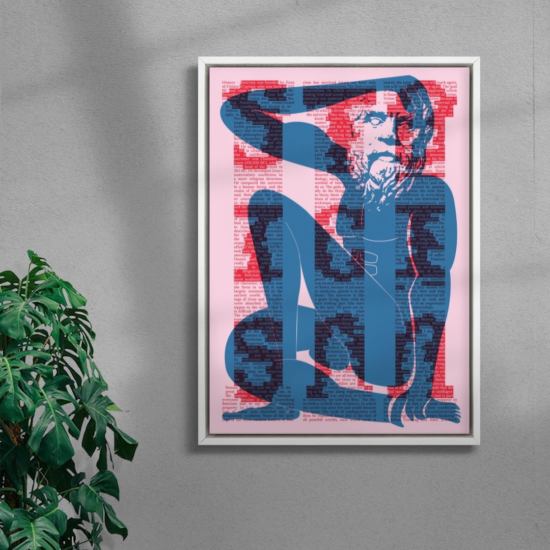 Stoicism contemporary wall art print by Studio Trikken - sold by DROOL