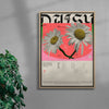 Daisy contemporary wall art print by MEDG - sold by DROOL