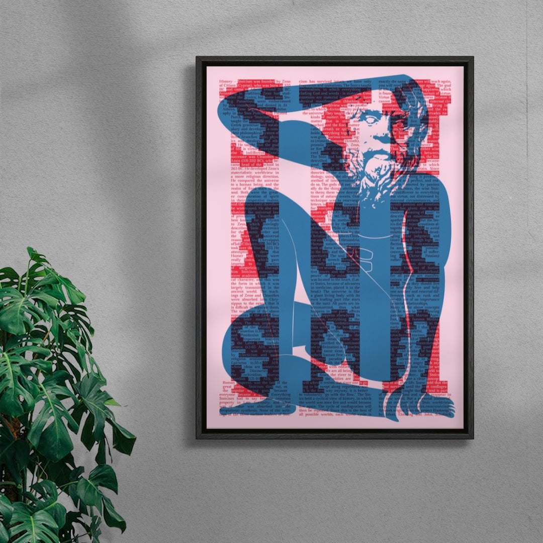 Stoicism contemporary wall art print by Studio Trikken - sold by DROOL