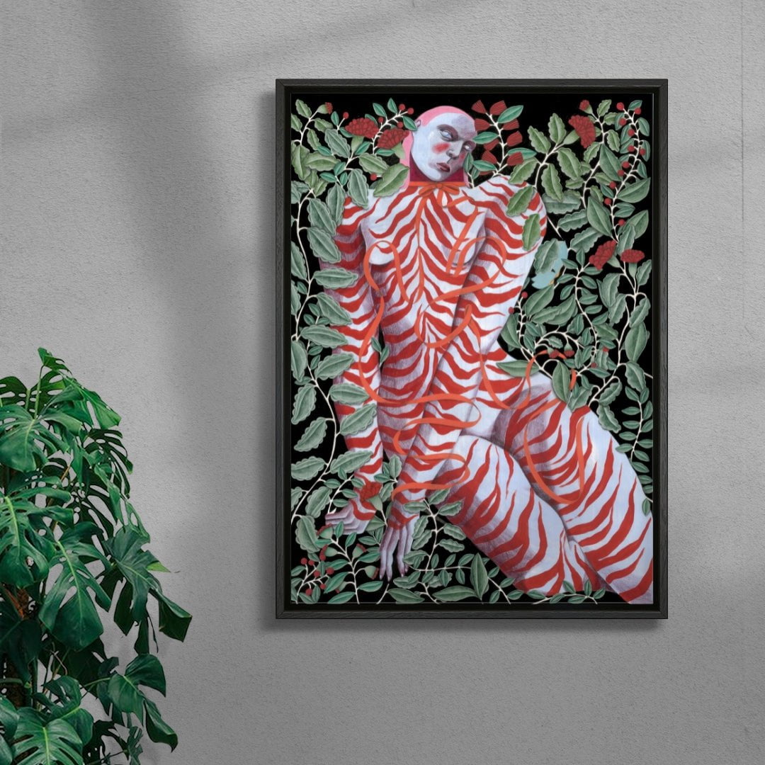 Adeline contemporary wall art print by Carla Petelski - sold by DROOL