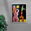 Nude And A Vase contemporary wall art print by Juan de la Rica - sold by DROOL