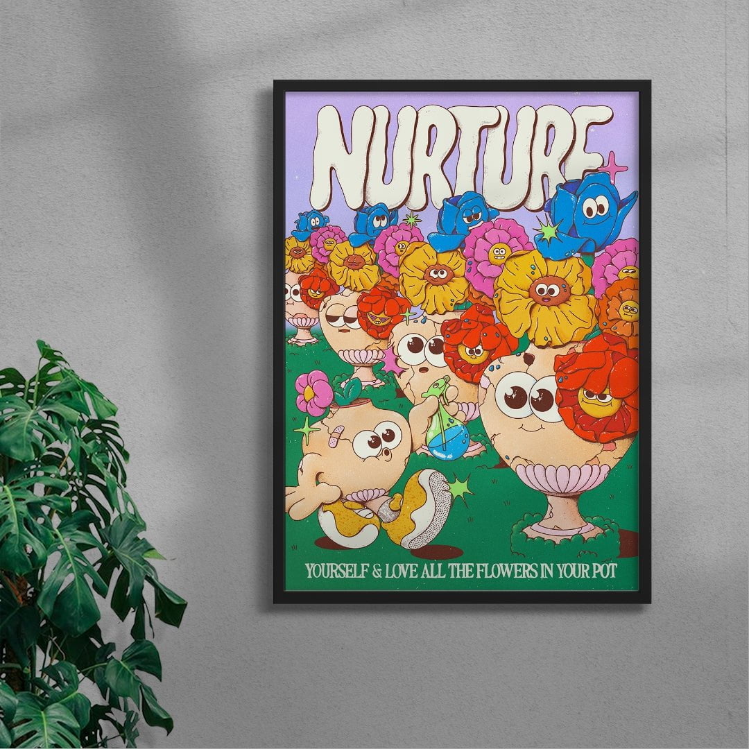 Nurture Yourself contemporary wall art print by My Sunbeam - sold by DROOL