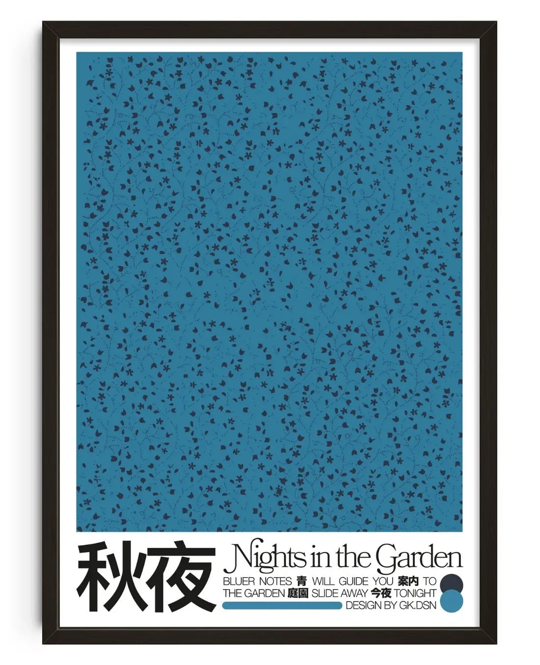 Nights in the Garden contemporary wall art print by George Kempster - sold by DROOL