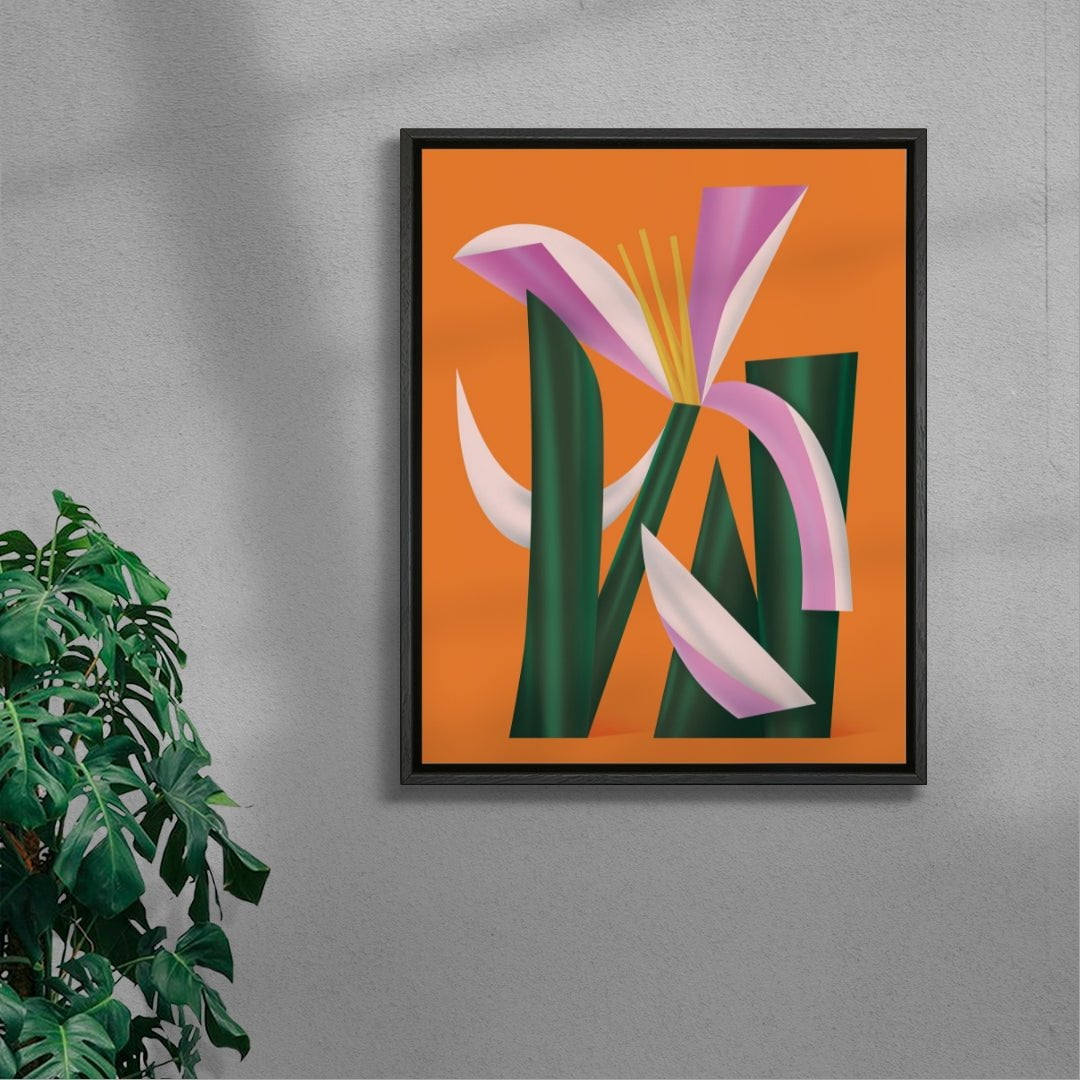 Lilium contemporary wall art print by Milena Bucholz - sold by DROOL