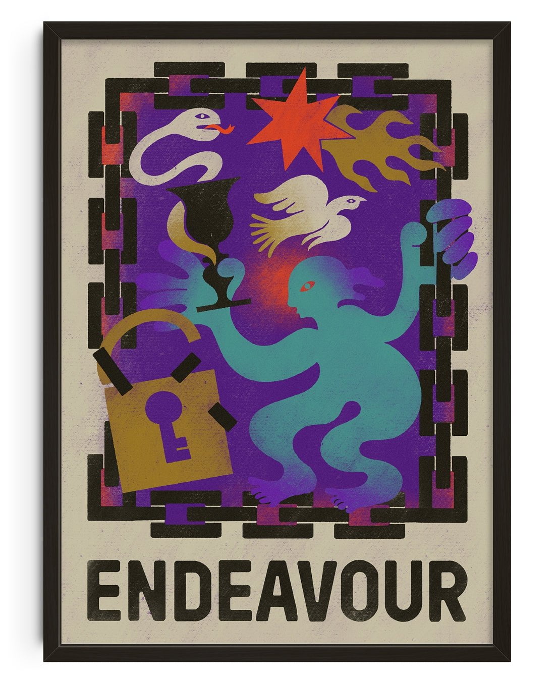 Endeavour contemporary wall art print by Erica Lee - sold by DROOL