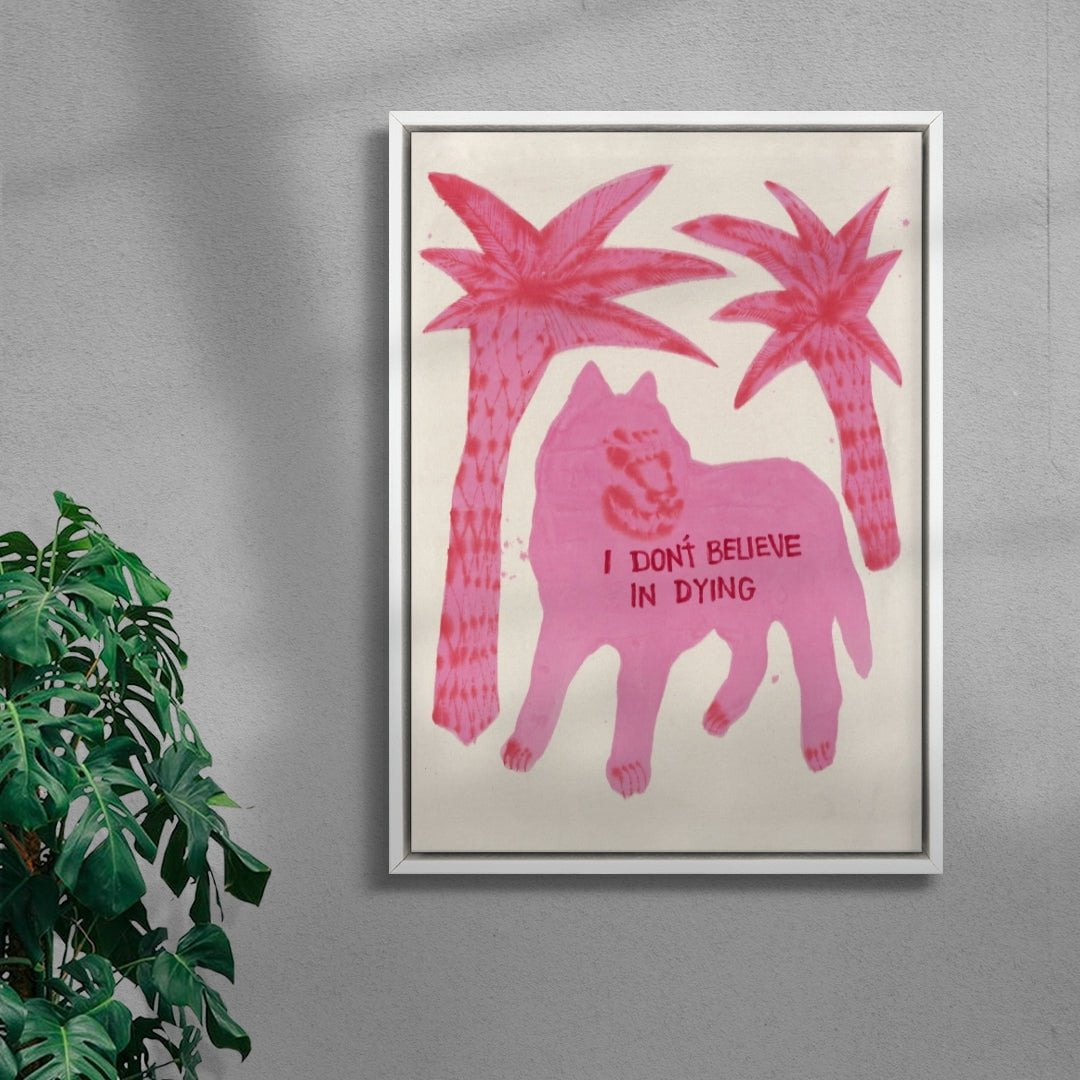 But I Do Believe In Death contemporary wall art print by Kwonny - sold by DROOL