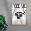 Feed Me contemporary wall art print by DEINSVIBING - sold by DROOL