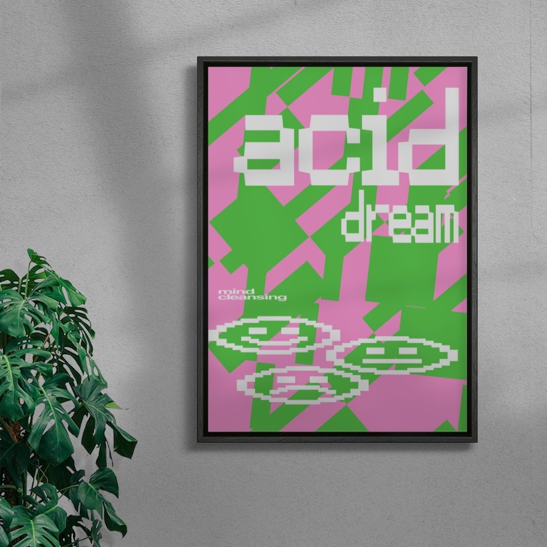 Acid Dream contemporary wall art print by Sven Silk - sold by DROOL