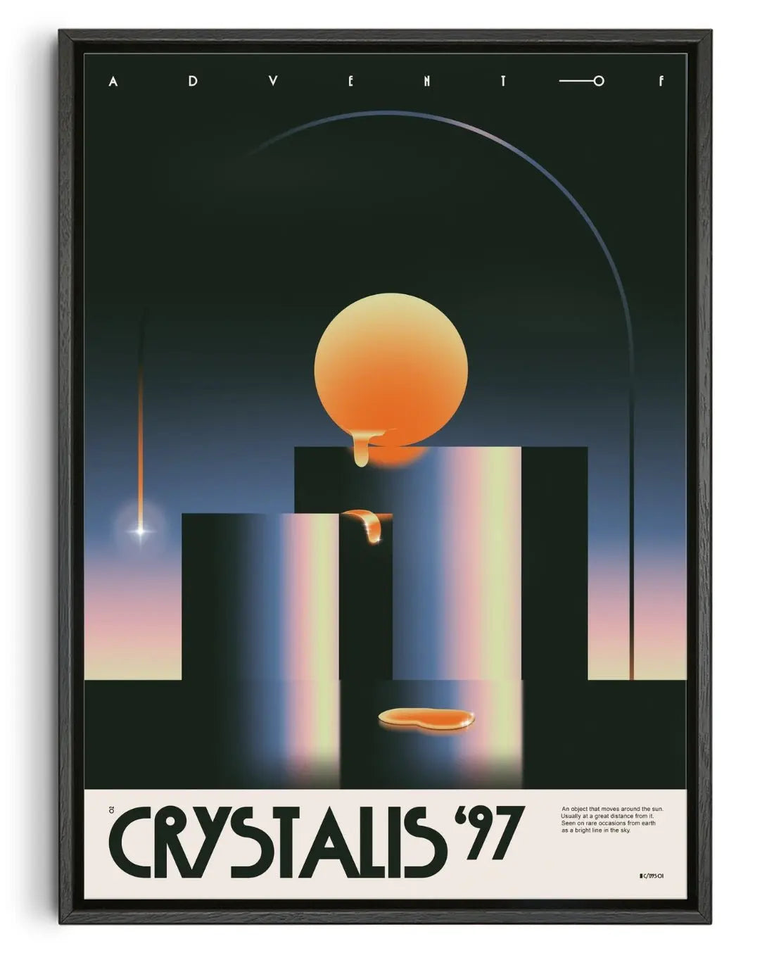 Crystalis C/1995 O1 contemporary canvas art print by Sandro Rybak - sold by DROOL