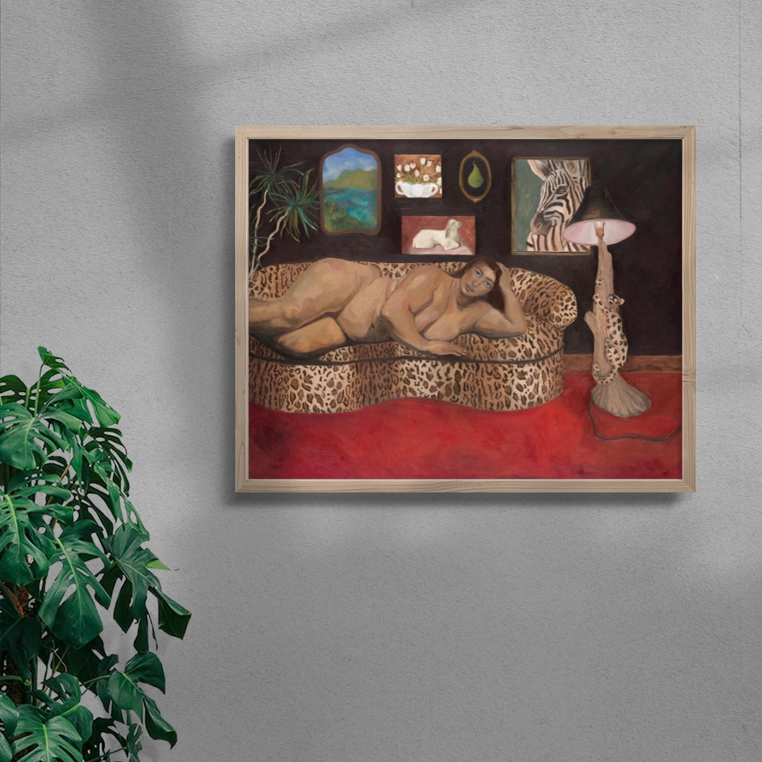 It's kitsch, I love it contemporary wall art print by Sophie Goudman-Peachey - sold by DROOL