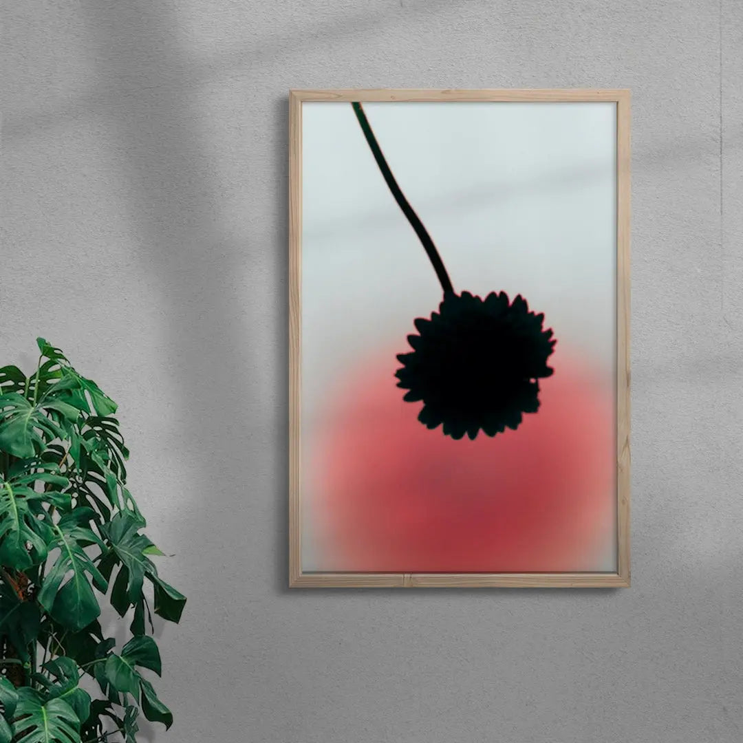 Flower Silhouette contemporary wall art print by Miles Caliboso - sold by DROOL