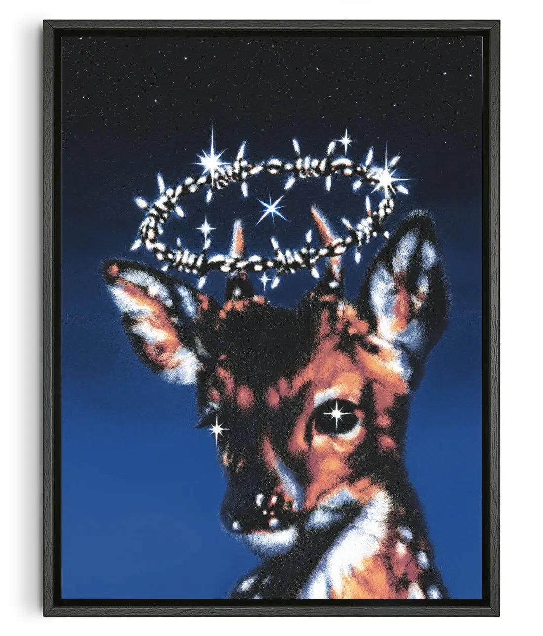 barbed light contemporary canvas print by Blank Embrace - sold by DROOL