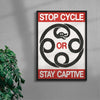 Ouroborus contemporary wall art print by Alexander Khabbazi - sold by DROOL