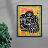 The Schemer contemporary wall art print by LINWENXIN - sold by DROOL