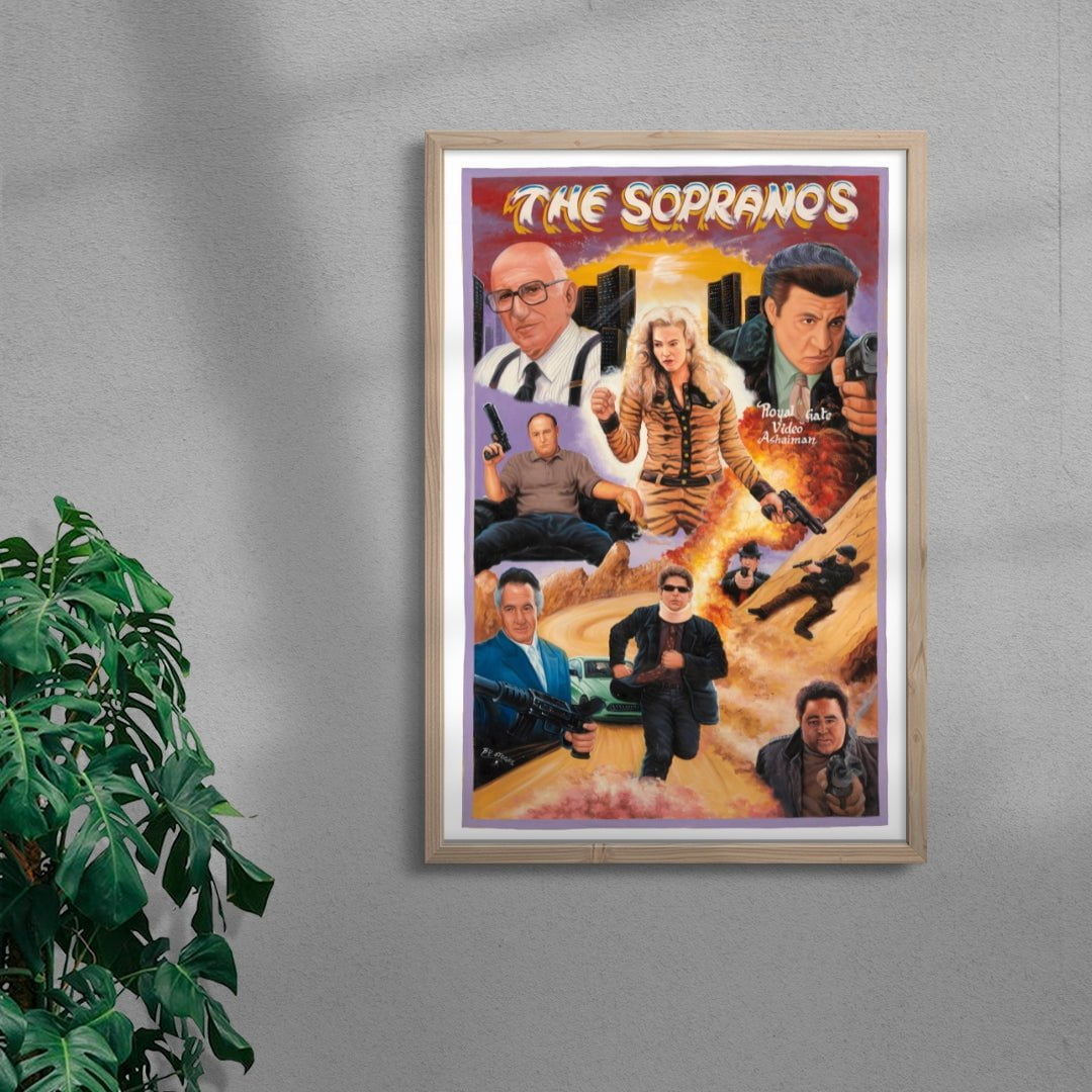 The Sopranos contemporary wall art print by Deadly Prey - sold by DROOL