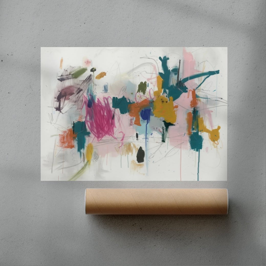 Chaos contemporary wall art print by Dom Russo - sold by DROOL