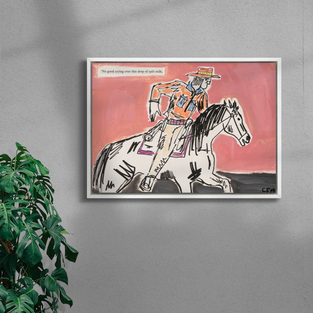Pursue contemporary wall art print by Caitlin Flood-Molyneux - sold by DROOL