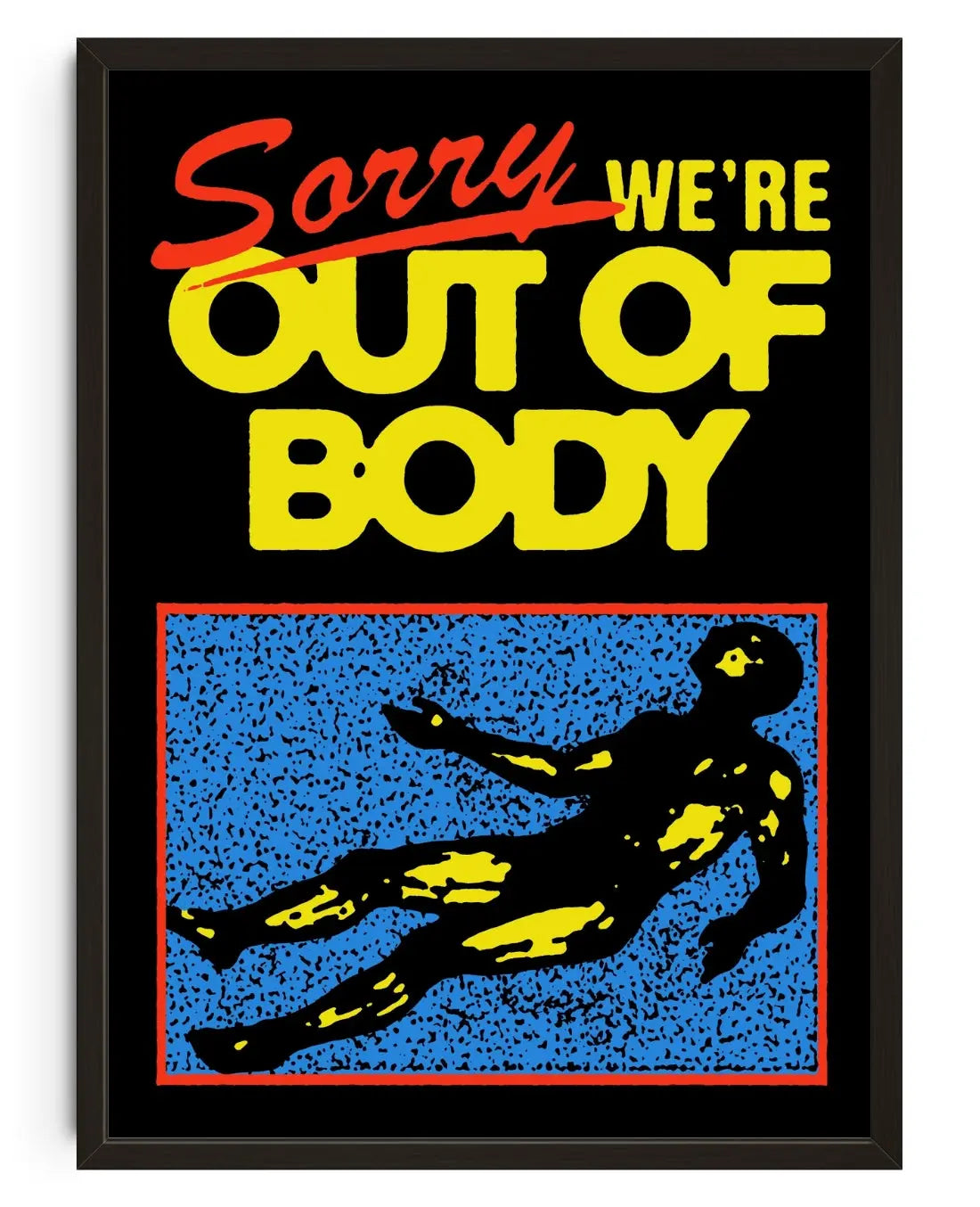 OUT OF BODY contemporary art print by Kido - sold by DROOL