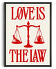 Load image into Gallery viewer, Love is the Law contemporary wall art print by Utsav Verma - sold by DROOL