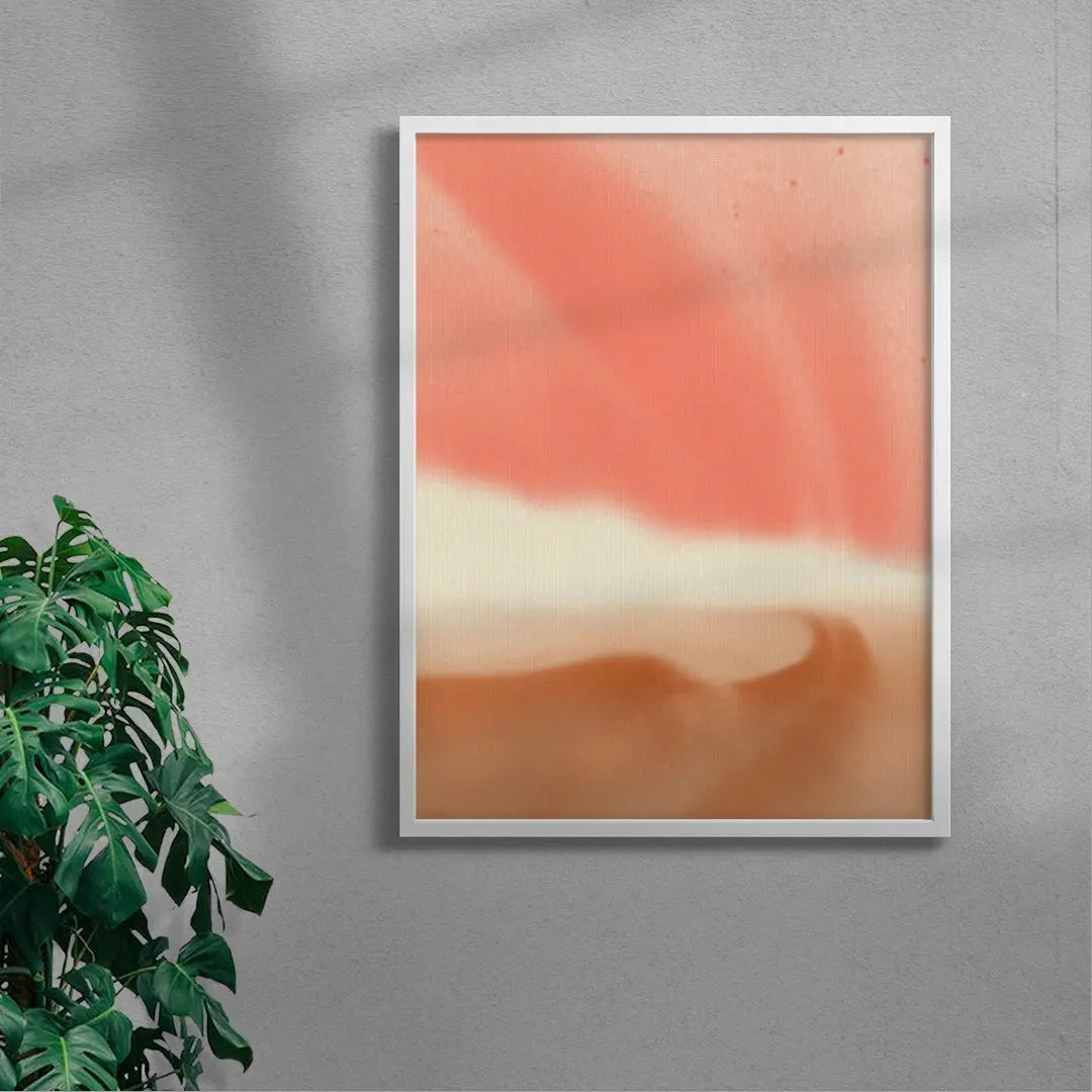 Abstract landscape in soft pastels