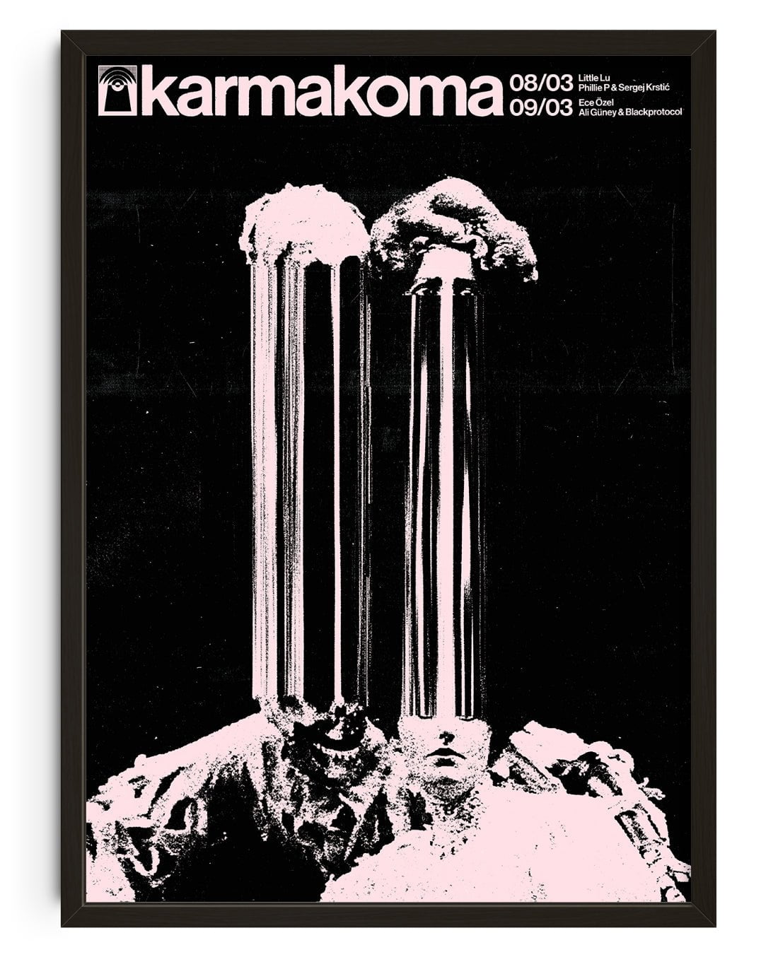 Karmakoma LU/ECE contemporary wall art print by Floating Bstrd - sold by DROOL