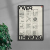 Overthinking contemporary wall art print by Mirza Talovic - sold by DROOL