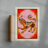 Tigress contemporary wall art print by Kwonny - sold by DROOL