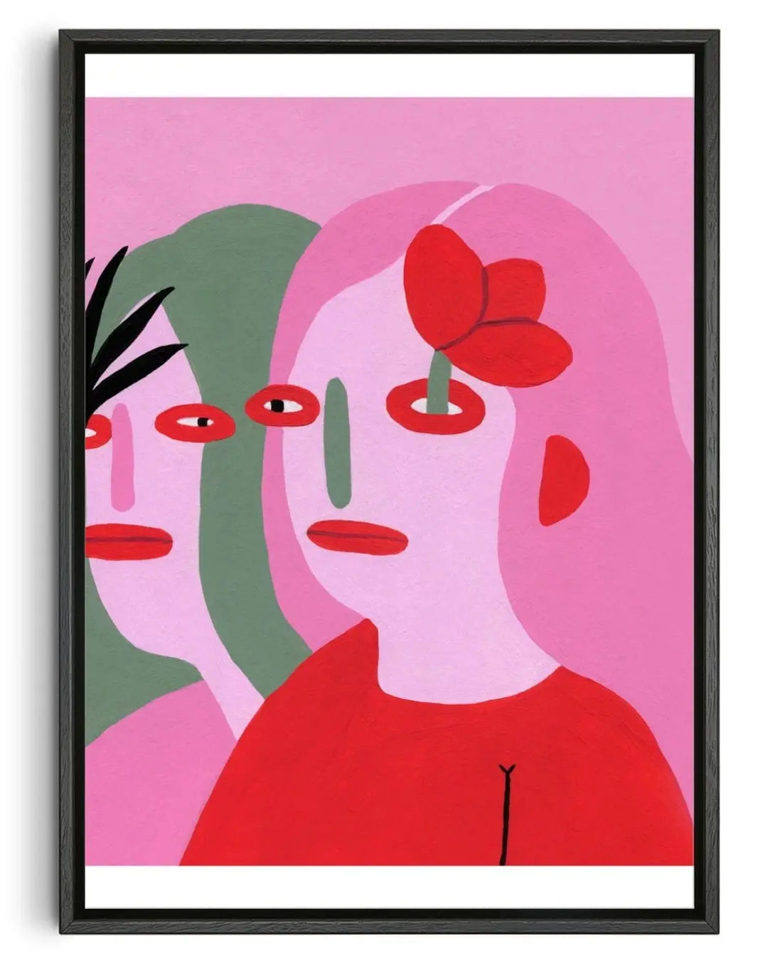 Flora contemporary wall art print by Kissi Ussuki - sold by DROOL
