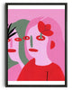 Load image into Gallery viewer, Flora contemporary wall art print by Kissi Ussuki - sold by DROOL