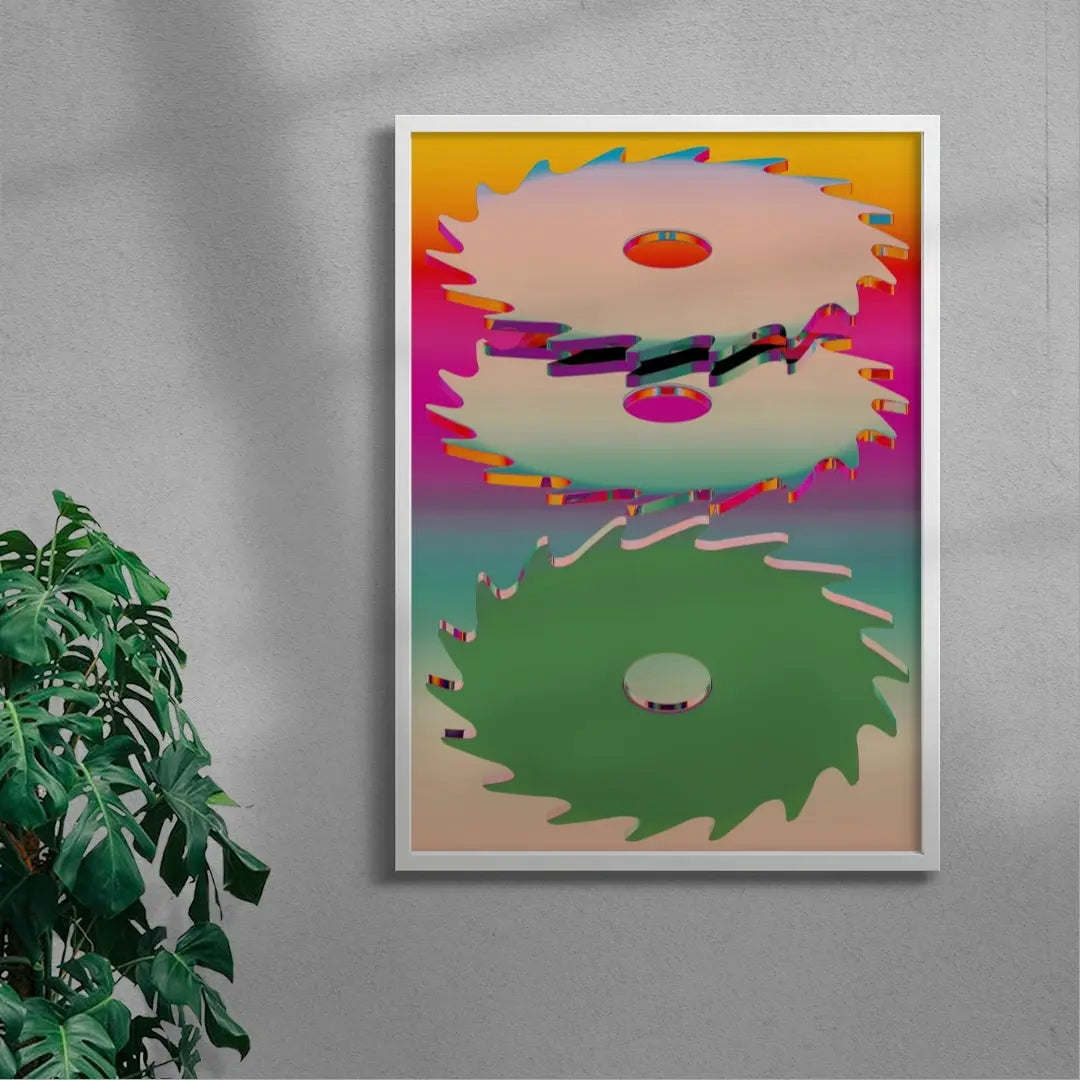 Dopamine Cuts contemporary wall art print by Casiel Checoni - sold by DROOL