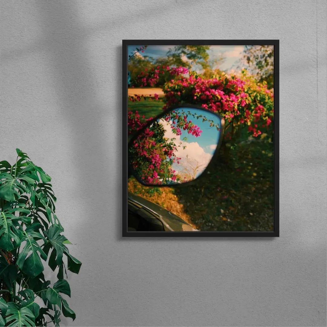 Mirror Bloom contemporary wall art print by Mandy Sham - sold by DROOL