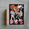 The Gambler contemporary wall art print by Caitlin Flood-Molyneux - sold by DROOL