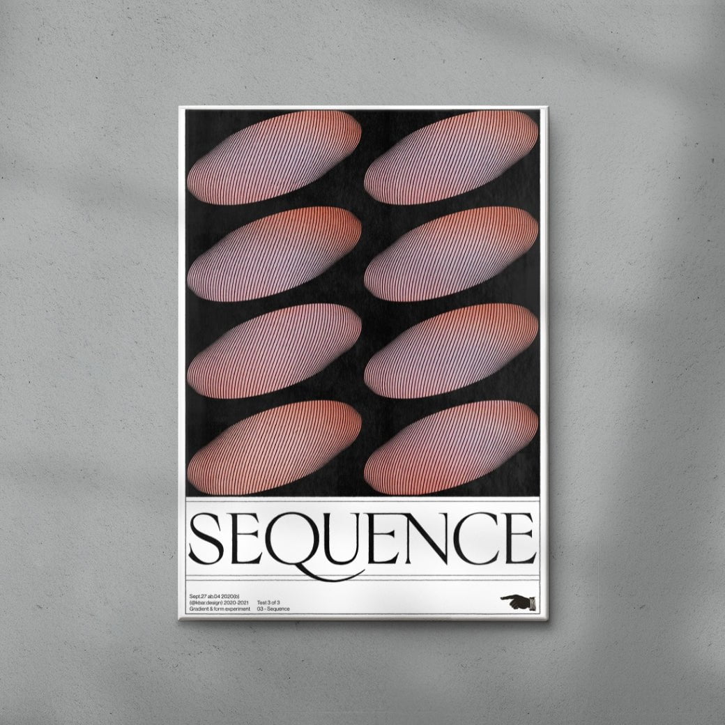 Sequence contemporary wall art print by Alexander Khabbazi - sold by DROOL