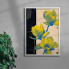 Magnolia contemporary wall art print by MEDG - sold by DROOL